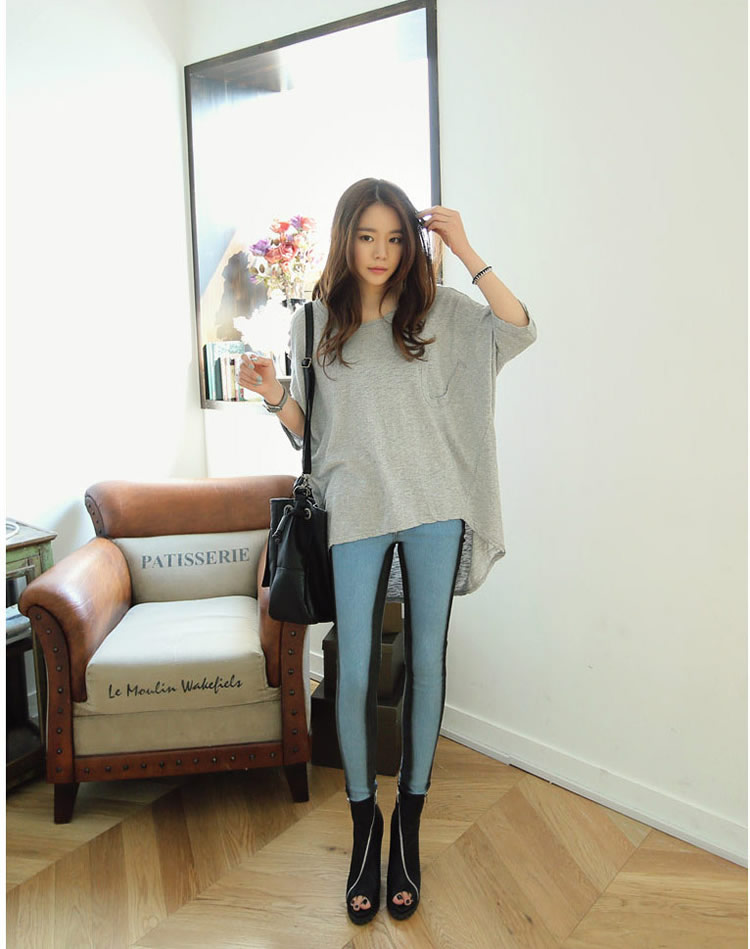 WT6171 Stylish Top Grey